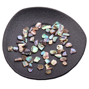 3-5mm天然鲍鱼贝壳颗粒螺钿胸针DIY古风饰品美甲漆器漆艺手工材料