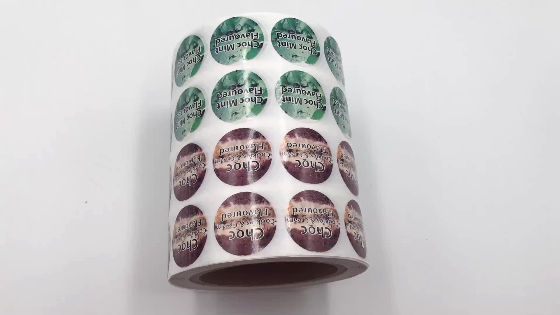 Download Matte Paper Round Label Adhesive Logo Sticker Roll For Food Package Label - Buy Round Label ...