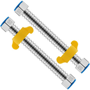 304不锈钢波纹管4分金属热水器进水管配件配大全冷热家用软管水管