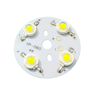 免驱动12VLED灯板大功率LED灯芯板3W4W光源板12V电瓶蓄电池改造板