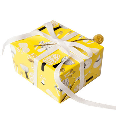 简约生日祝福花艺烘培创意包书纸