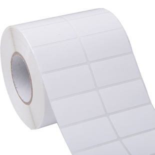 铜版纸标签纸宽40mm10 20 25 30 35 40 50 60 70 80 90 100铜板不干胶条码纸打印纸竖版服装吊牌定做彩色印刷