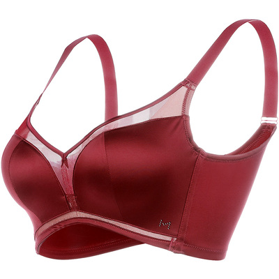 幂姿无钢圈调整型收副乳女士文胸