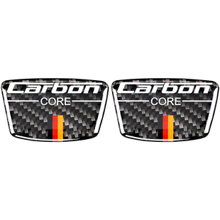 汽车通用碳纤维贴叶子板车窗B柱装饰车标贴奔驰宝马奥迪车标贴