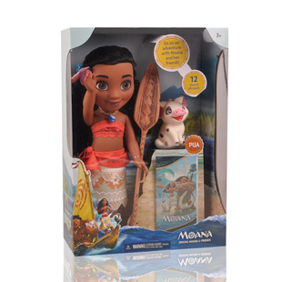海洋奇缘娃娃莫阿娜公主moana周边毛伊鱼钩公仔手办玩具玩偶模型