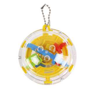 正品 爱可优 36关 迷你飞碟迷宫球 3D立体旋转迷宫魔方钥匙扣挂件