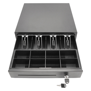 港币美元超市收银机出口钱箱外币专用收银箱钱盒子指纹抽屉式带锁