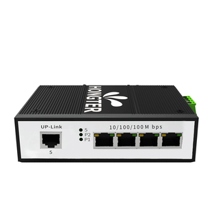 工业级千兆百兆4口5口8口16口24口以太网交换机非网管型光纤交换器监控PoE网络PLC分线器环网导轨工业交换机