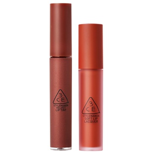 【官方正品】3CE丝绒唇釉 哑光雾面口红滋润唇彩橘红裸色礼物女 T