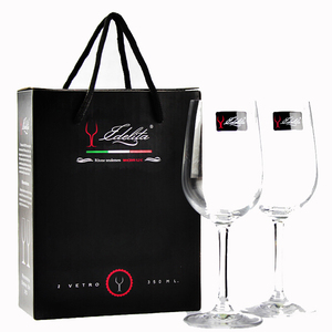 无铅水晶玻璃红酒杯2支礼盒装葡萄酒杯高脚杯2个装包邮