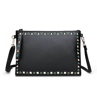 手拿包女2026新款大容量女士手抓包女款手包大牌时尚铆钉信封包包