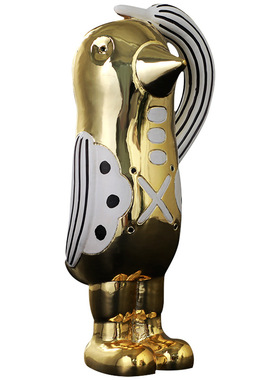 电视柜敬礼可爱风企鹅家居装饰