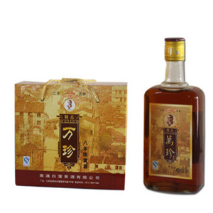 南通特产白蒲水明楼黄酒万珍8年陈酿八年糯米老酒500mL6瓶装礼盒