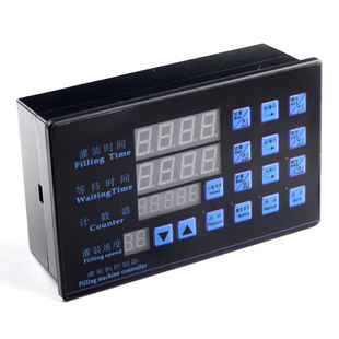 单双头液体灌装机控制器面板时间控制定量自动手动点动脚踏开关