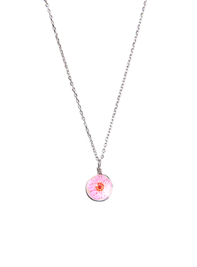 琉璃礼物甜美风桃花运银项链