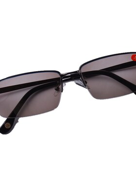 半框方形高清抗目近视镜茶