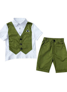 男童夏季主持人5岁演出服