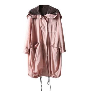 2021新款皮肤衣周冬雨同款防紫外线透气超薄外套中长款防晒衣女潮