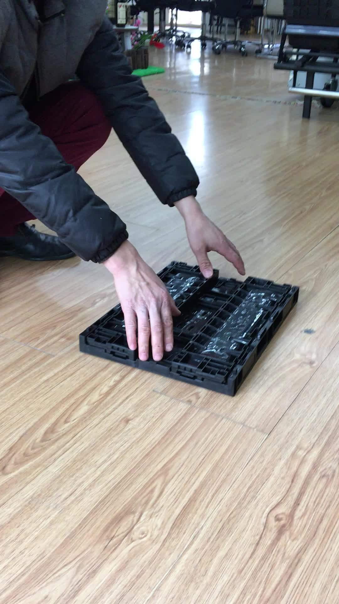 Supermarket Foldable Handles Vegetable Collapsible Crate Plastic Bread Crate Moving Crates Buy