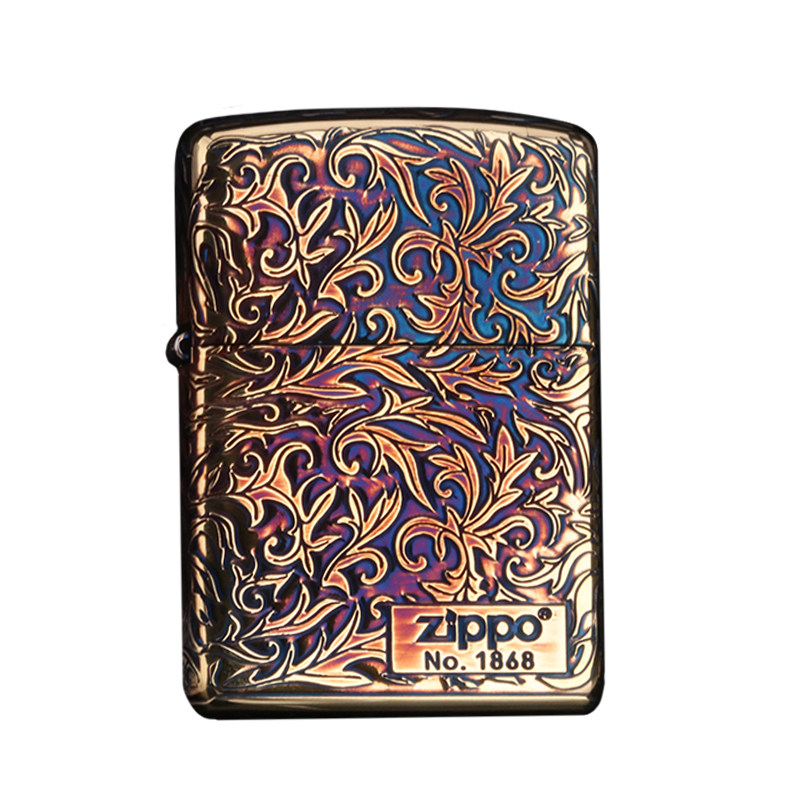zippo盔甲唐草收藏级煤油打火机