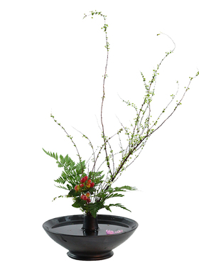 客厅摆件花器古流轩陶瓷禅意