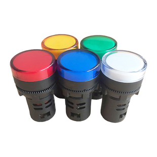 冷库控制柜LED温控箱信号灯电控箱电源指示灯220v380v 红绿黄蓝白