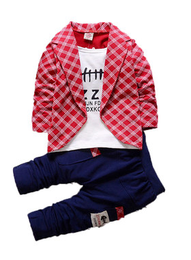 男童西服小孩春秋英伦