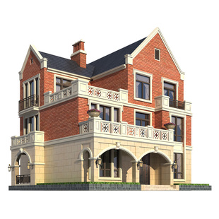 新农村别墅设计图纸三层宅基地自建房子农村经济型全套施工效果图