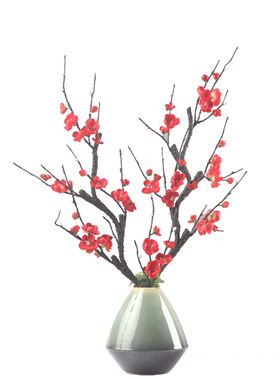 客厅摆件梅花中式插花