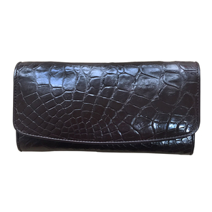 泰国新款鳄鱼皮手包女士长款钱包时尚晚宴包磁扣真皮手拿包包女包