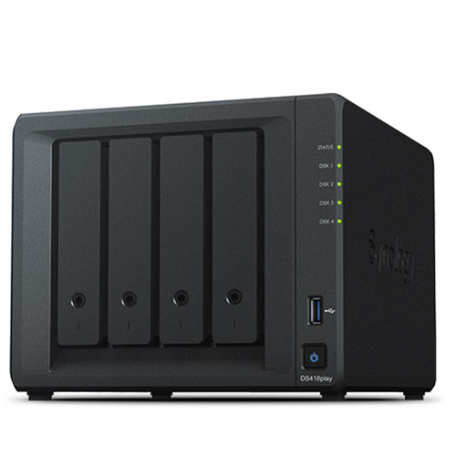 群晖DS425+nas存储网络存储服务器synology四核心4盘位私有云文件存储数据备份个人网盘家用办公硬解码