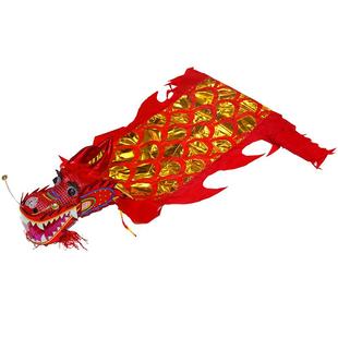 新款广场舞舞龙彩带健身中老年人手甩耍龙头钢架道具8米儿童中国