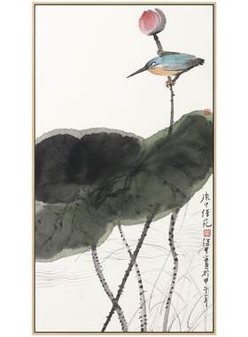仟象映画新中式风花鸟客厅装饰画