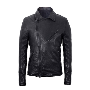 皮匠门 MEN+英国植鞣绵羊皮衣男夹克机车复古经典欧美款LM9125A