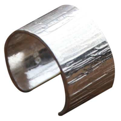 个性原创手工敲面纯银戴耳骨耳夹