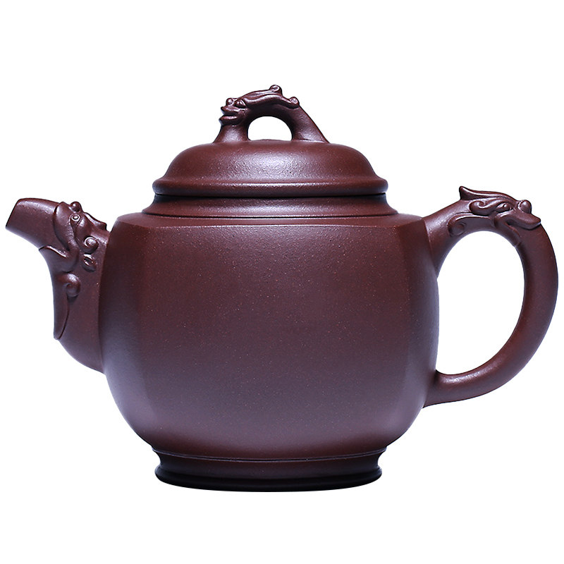 纯全手工宜兴紫砂壶茗阳老紫泥