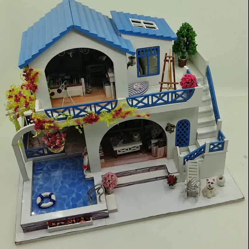 Handmade Craft Real Quality Doll House Furniture/3d Dreamy Dollhouse