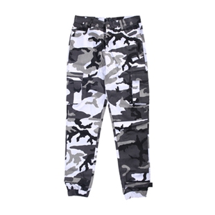 AIRWAY 19AW JOGGER 黑白迷彩雪地束脚裤 多口袋机能工装裤