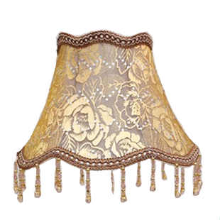 灯具配件欧式台灯灯罩卧室床头壁灯灯罩复古布艺E27螺口落地灯罩