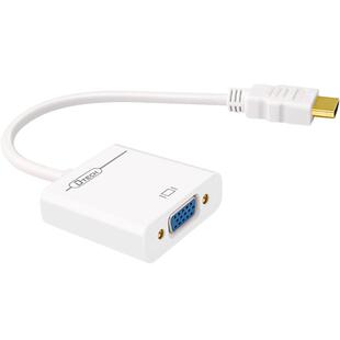 帝特hdmi转vga转换器hdni带音频视接口hdim显示屏器台式机高清