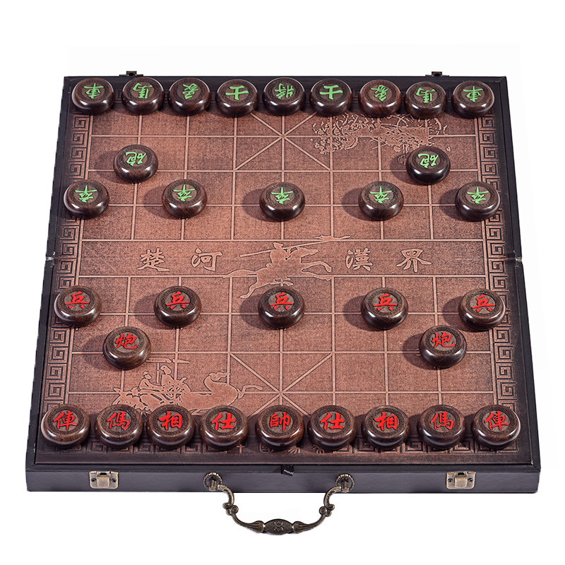 老挝红酸枝象棋大码棋子老红木中中国象棋
