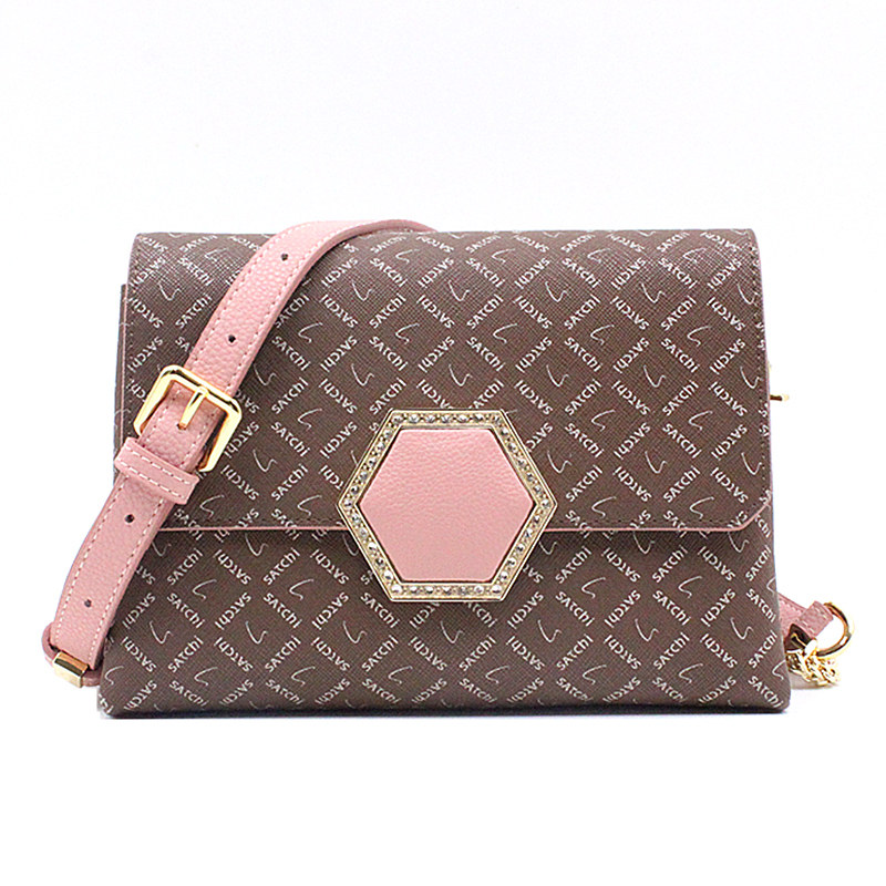 沙驰包包女专柜正品新款时尚镶钻单肩斜挎小包SU06689-4FR/4KR1