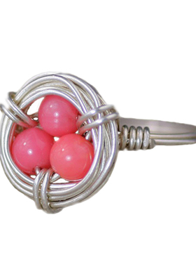 素元原创纯银戒指女夸张手工欧美