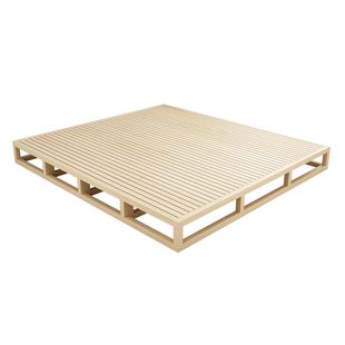 透气实木硬床板木板排骨架床架1.5米加高床板1.8米榻榻米床地台床