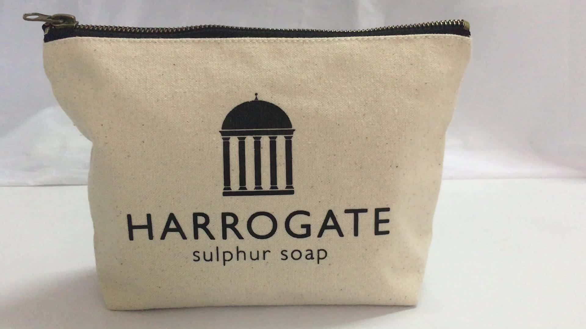 Taobao Organic Cotton Makeup Bag With Custom Color,Cotton Cosmetic Bag