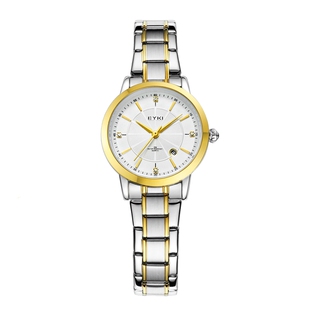 正品艾奇时尚手表女ins风简约女士钢带手表防水日历学生石英腕表