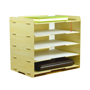 横向多层办公室分类打印纸a4文件夹收纳盒资料文件盒档案盒置物架