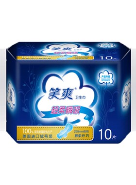 笑爽290mm量多加厚透气卫生巾