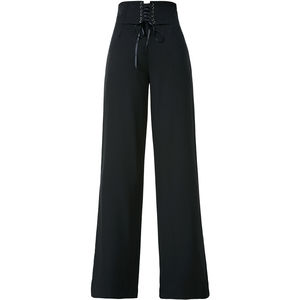 环雅拉丁舞阔腿裤女国标舞高腰长裤交谊舞练功服跳舞裤子摩登舞裤