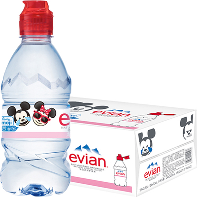 evian依云天然矿泉水330ml*24*2